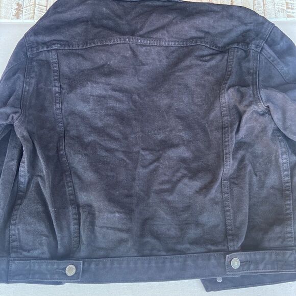 John Galt Black Travis Denim Jacket Size Small - Picture 5 of 5